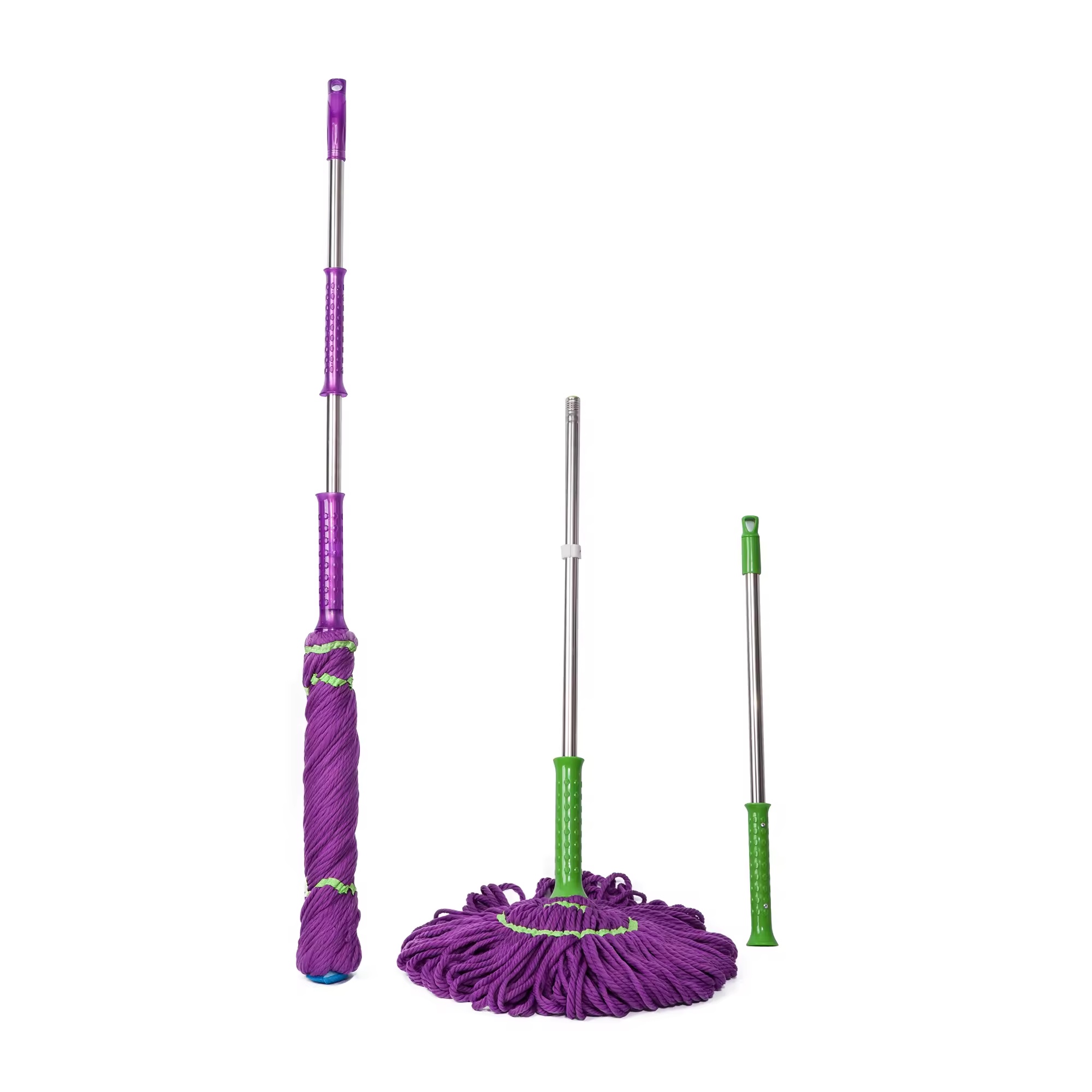 Microfiber Squeeze Water Mop Retractable Cleaning Twist Mop