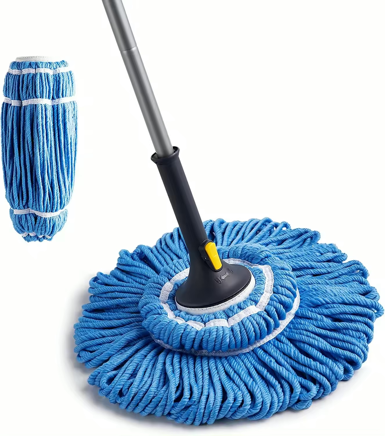 cleaning floor Home Washable Microfiber dust Mop head pad replacement microfiber terry cloth thread stripes twist mop