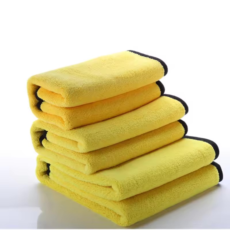 Wholesale Microfiber Double Sided Car wash towel Polishing Cleaning Cloth