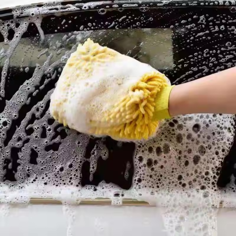Great Durability Car Wash Glove Wash Cleaning Mitt Microfiber Chenille Car Wash Mitt