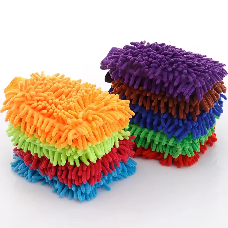 gloves household cleaning microfiber chenille car wash clean gloves