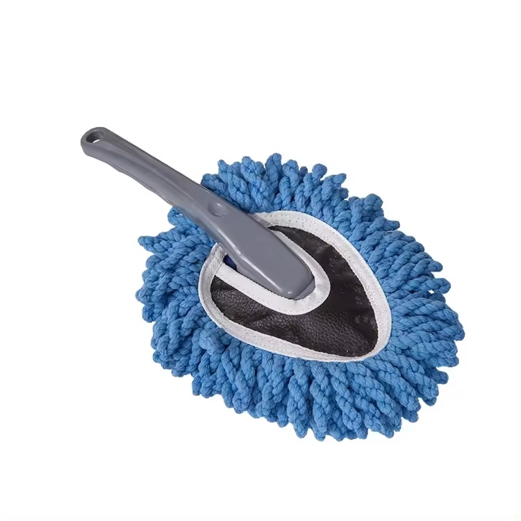 Microfiber Car Duster Brush, Portable Cleaning Duster for Car with Long Unbreakable Handle
