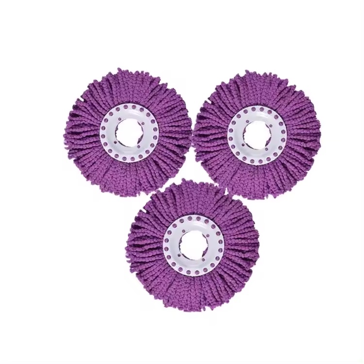 Washable White Color Microfiber Mop Pads Fits O-cedar Easywring Triangle Mop Head