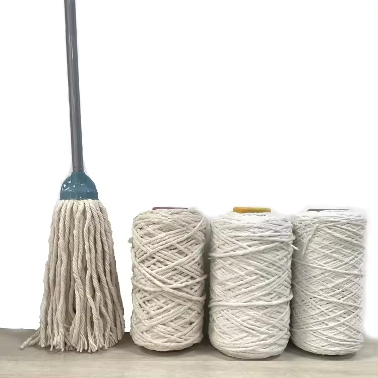 Manufacturing high quality recycled cotton knitting yarn for mops