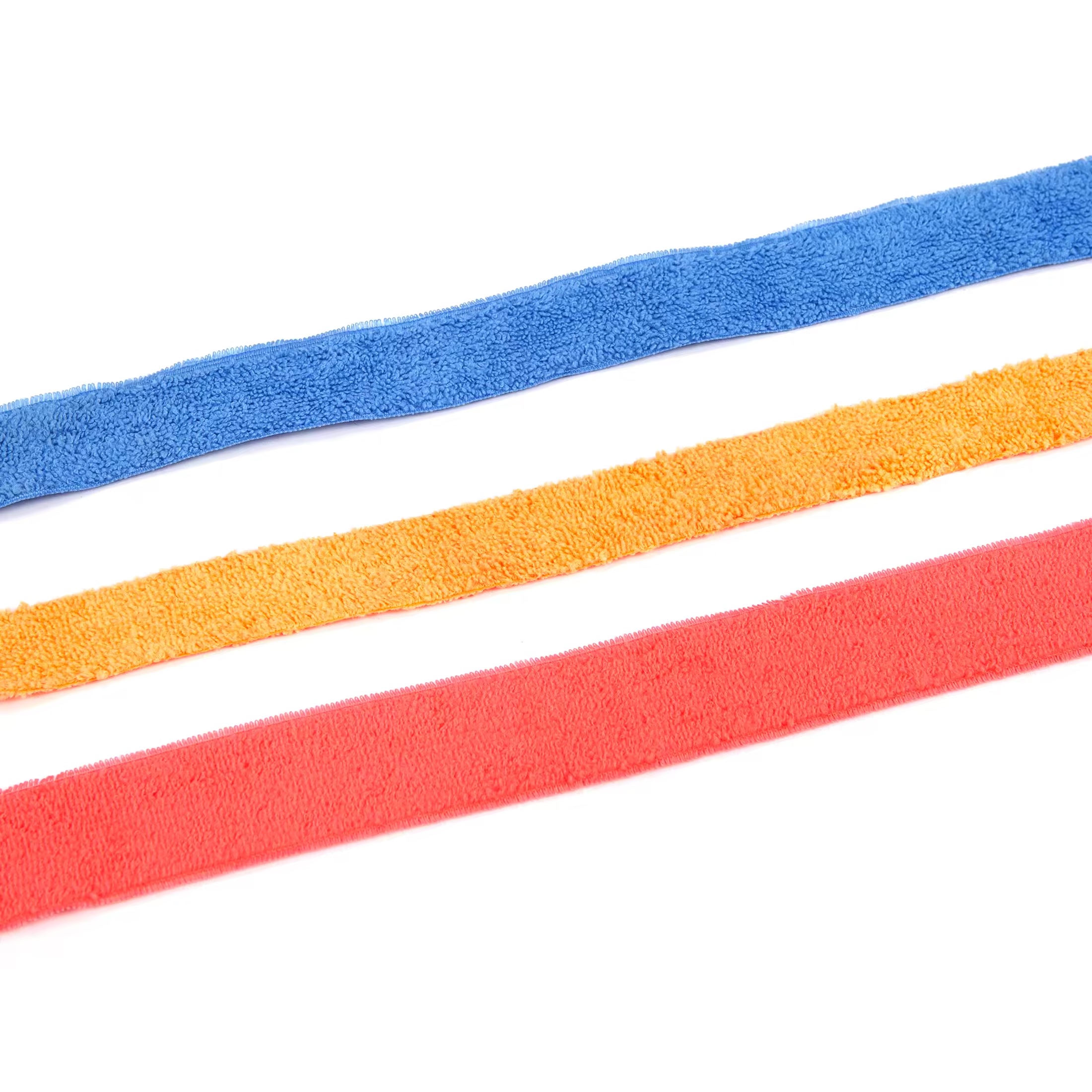 Cleaning Fabric 1.3 inch 1.7 inch Microfiber Stripes Roll For Mops Head Belt