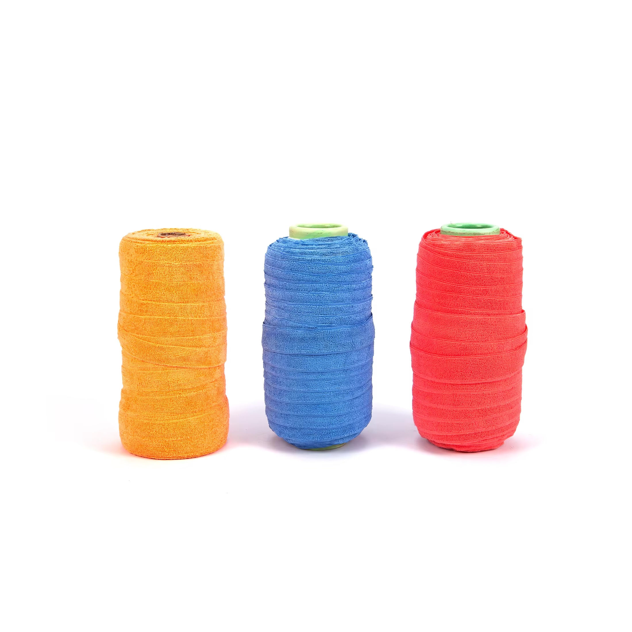 Cleaning Fabric 1.3 inch 1.7 inch Microfiber Stripes Roll For Mops Head Belt