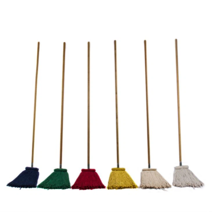 Cotton Thread Mop with Wooden Handle