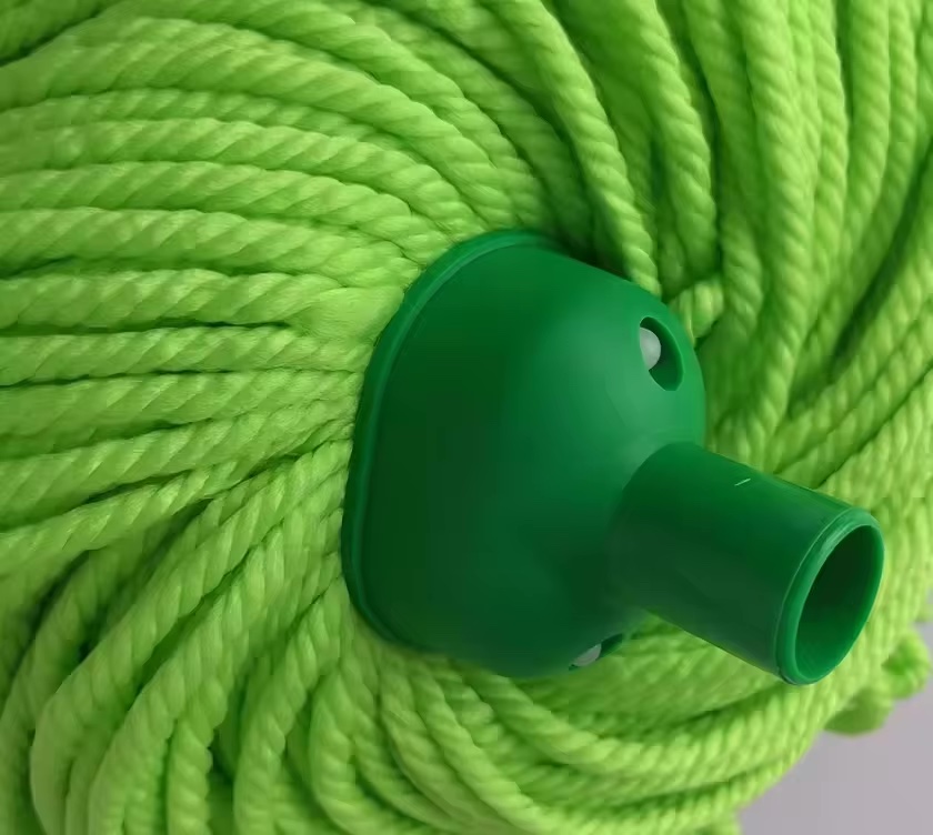 Easy used microfiber thread floor cleaning wet mop head refill wet green mop