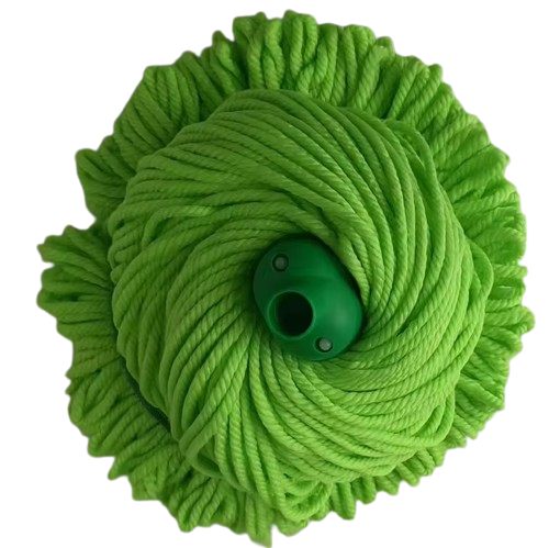 Easy used microfiber thread floor cleaning wet mop head refill wet green mop