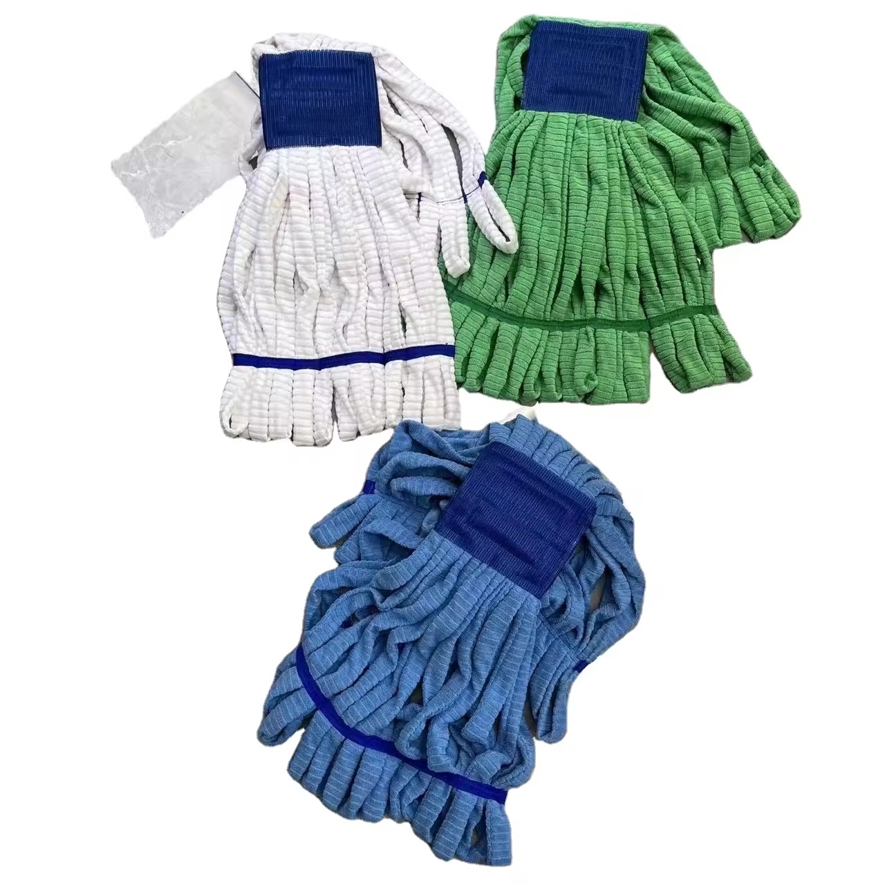 Industrial Wet Mop Machine Washable Microfiber Floor Mop Head Refill for Commercial Cleaning
