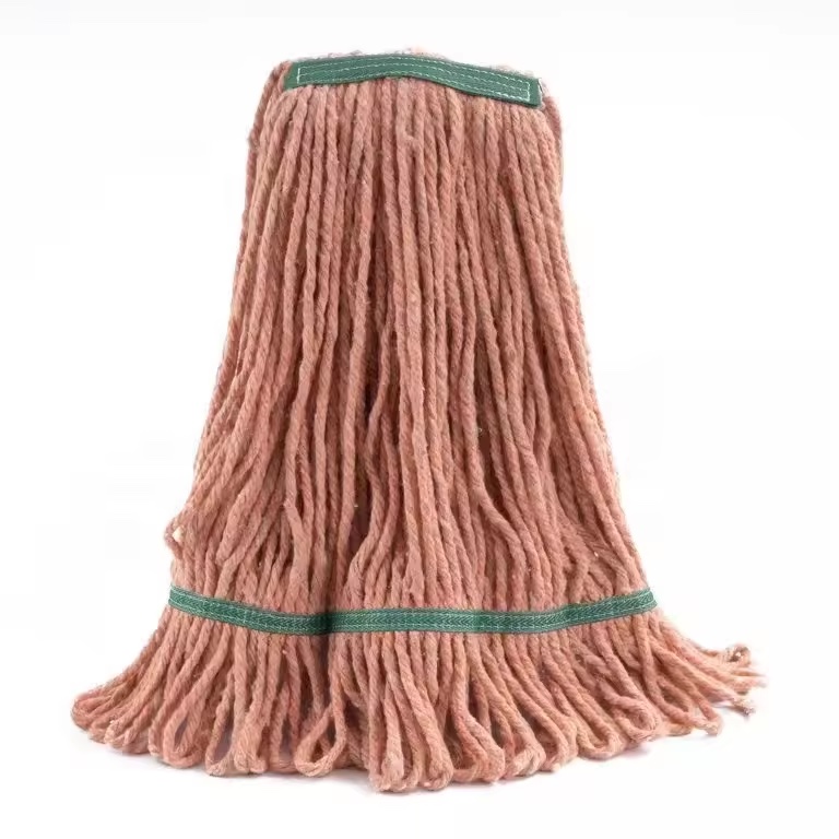 24oz orange head cotton mop replacement head for general and floor cleaning