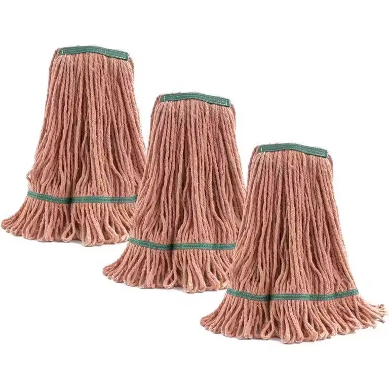  24oz orange head cotton mop replacement head for general and floor cleaning