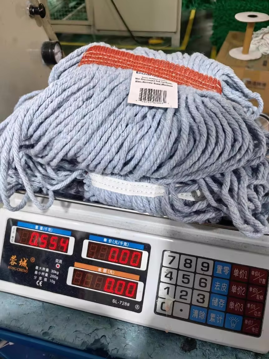 commercial heavy duty cotton mop head cleaning floor