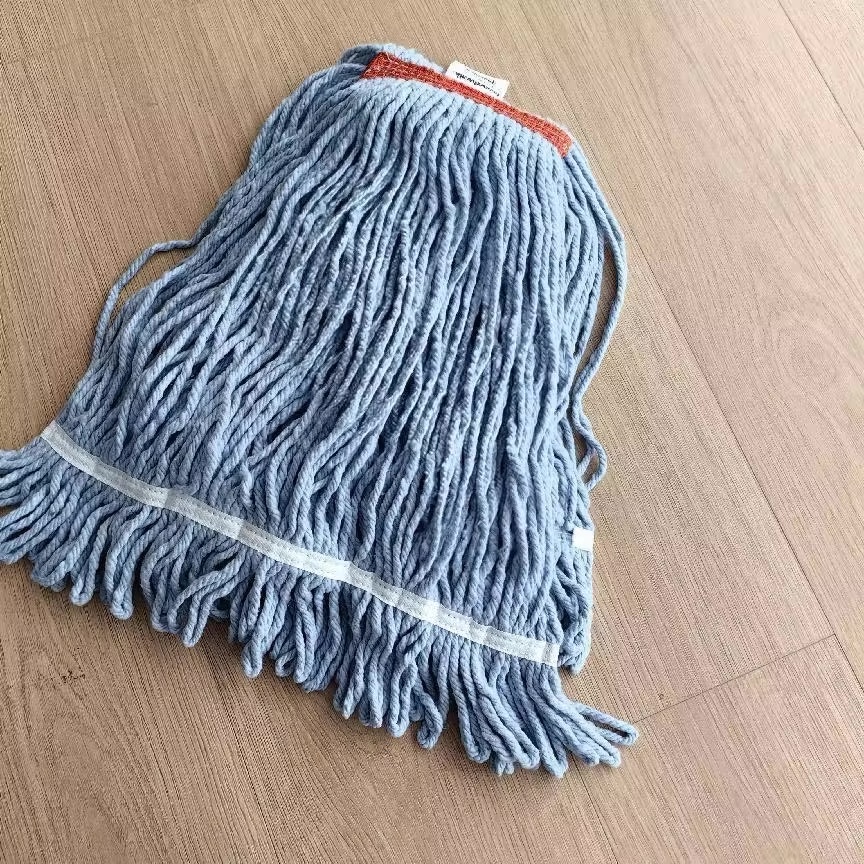 commercial heavy duty cotton mop head cleaning floor