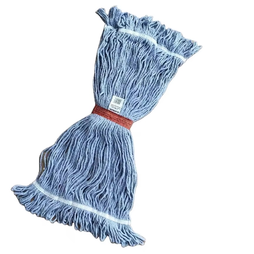 commercial heavy duty cotton mop head cleaning floor