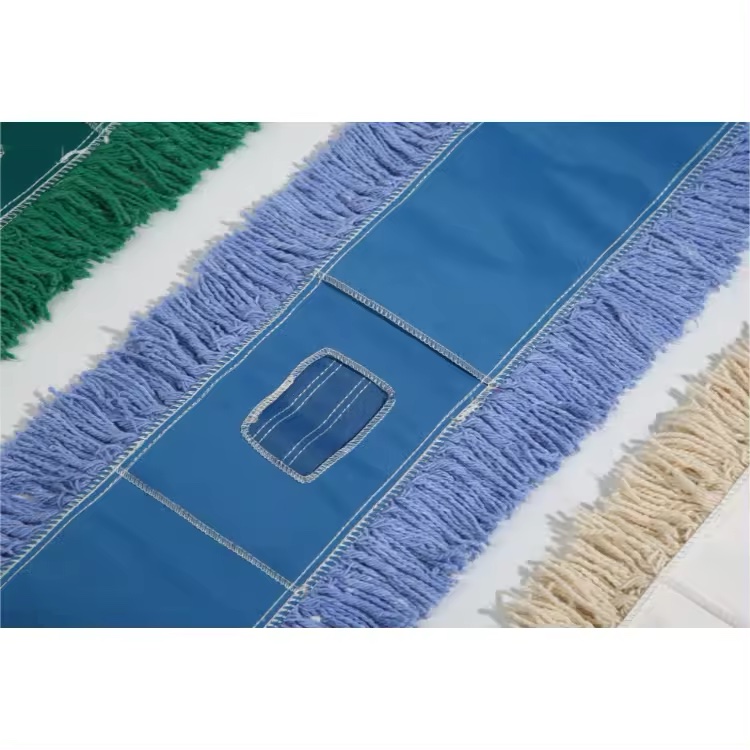customized Flat Dust Cotton Mop with aluminum alloy mop stick for Easing Cleaning