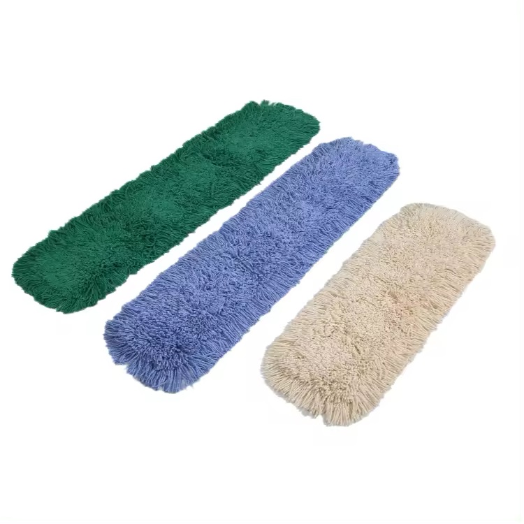 customized Flat Dust Cotton Mop with aluminum alloy mop stick for Easing Cleaning