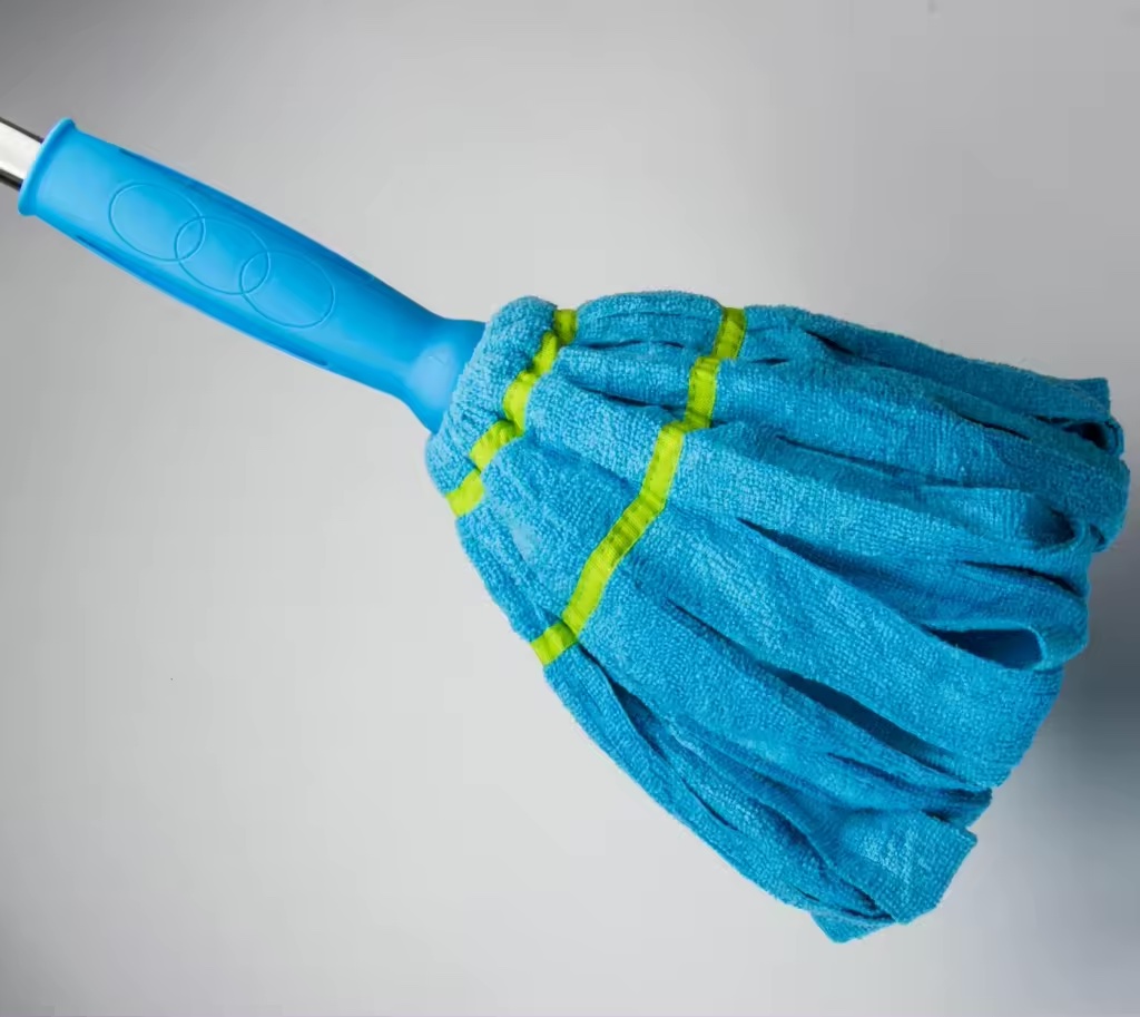 Microfiber synthetic cloth mop free hand washing magic twist mop with stainless pole