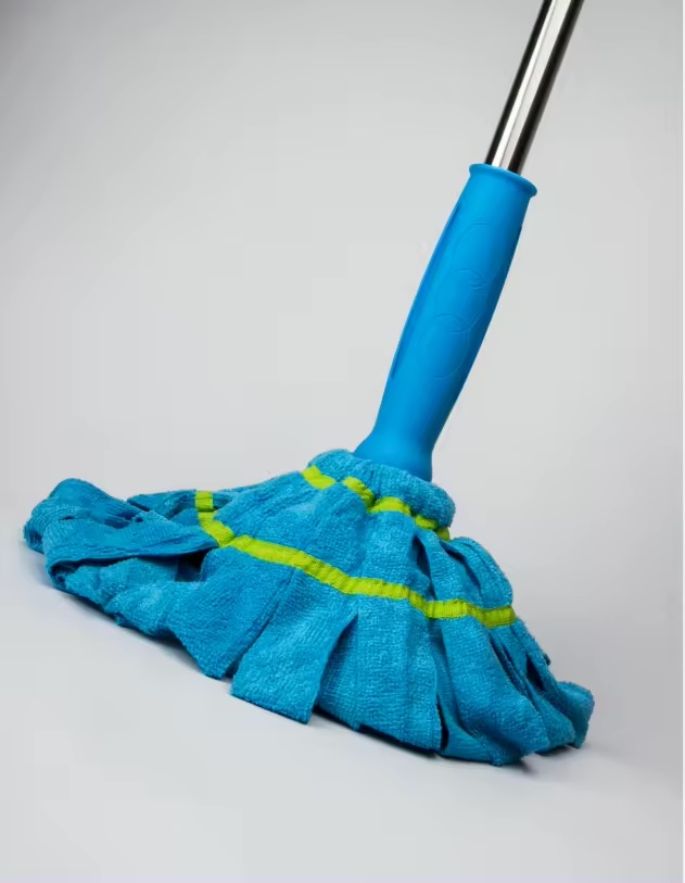 Microfiber synthetic cloth mop free hand washing magic twist mop with stainless pole