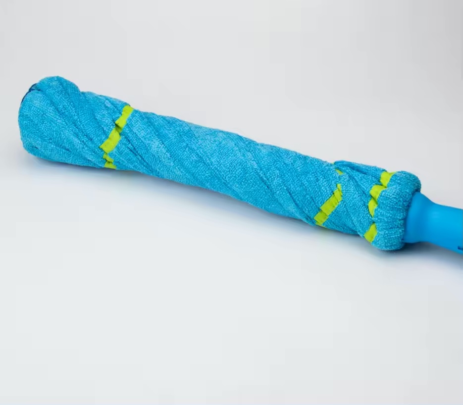 Microfiber synthetic cloth mop free hand washing magic twist mop with stainless pole