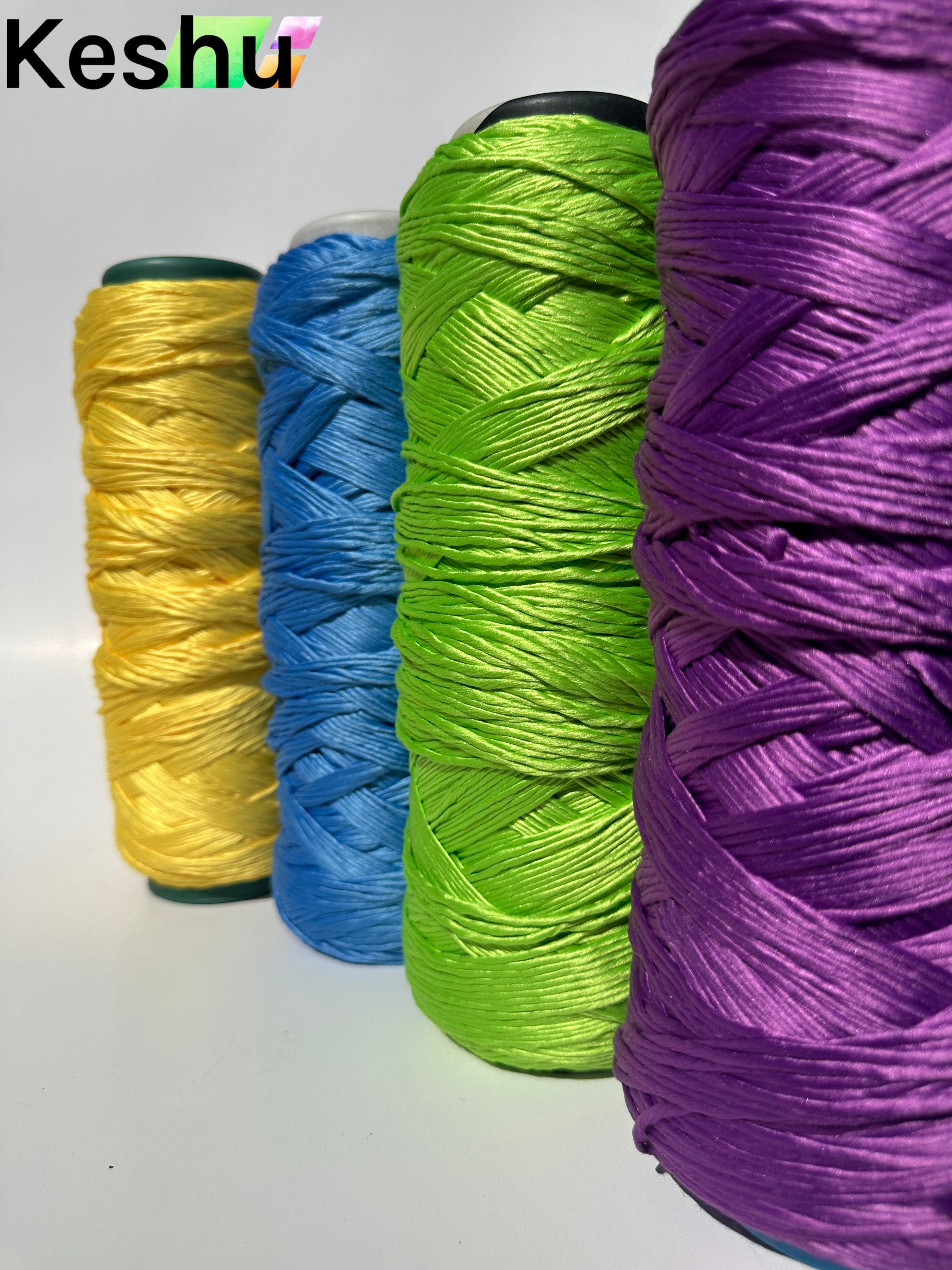 China Mop Material Customized Colorful Core Spun Yarn Polyester Melange Yarn