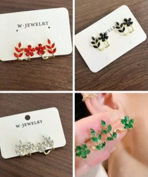 Multicolor Stone Fashion Earcuff