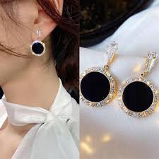 Korean Love Round Shape Elegant Earrings for Women