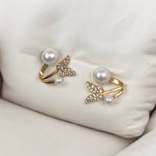 Butterfly Design Gold Plated Stud Earrings