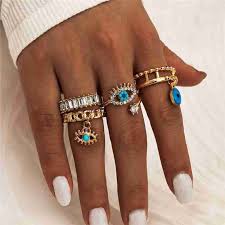 Stylish Metal Midi Finger Rings Set