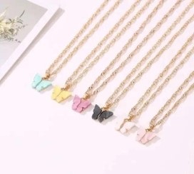 Latest Stylish Butterfly Jewelry Necklace Set