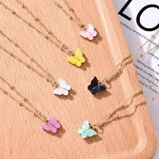 Latest Stylish Butterfly Jewelry Necklace Set