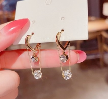 Gold Plated Crystal Earrings