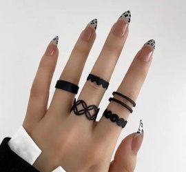 Fashion Latest Stylish Trendy Knuckle Rings Set of 5 for Women