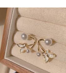 Marble Butterfly Majesty Fashion Gold Earrings