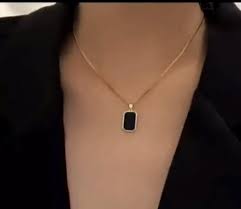 Elegant Copper Geometric Shaped Necklace for Women