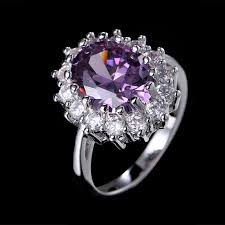 Twirling Splendor: Rhinestone Purple Inlaid Rotating Spinner Finger Ring for Girls/Women