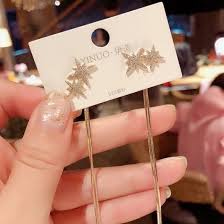 Starry Nights: Alloy Western Golden Star Shaped Earrings