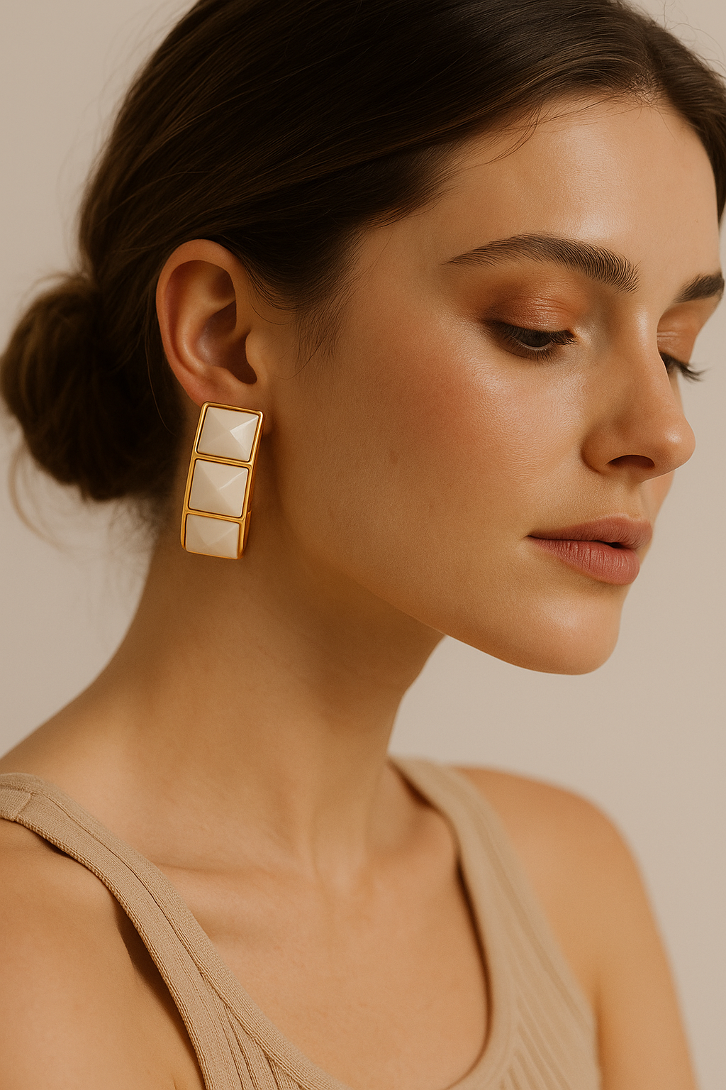 Elegant Geometric Hoop Earrings