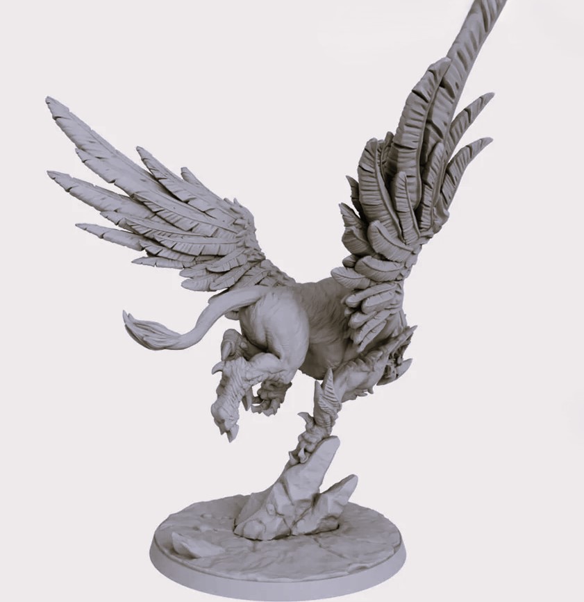 Dwarf Ogre Slayer Mounted on Stormbeak