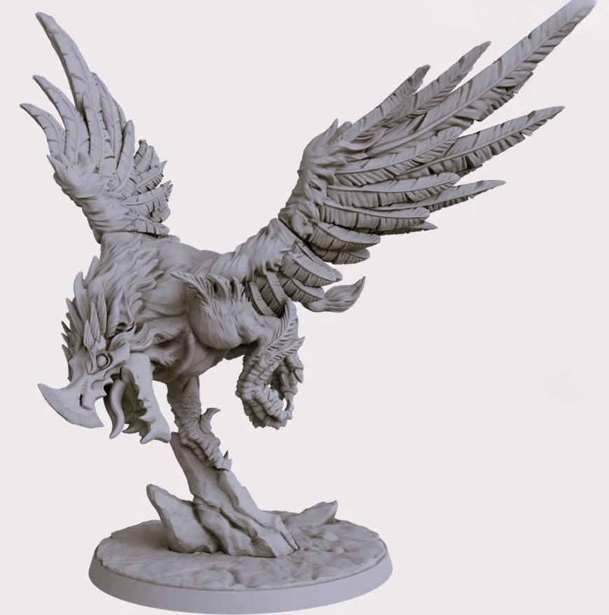 Dwarf Ogre Slayer Mounted on Stormbeak