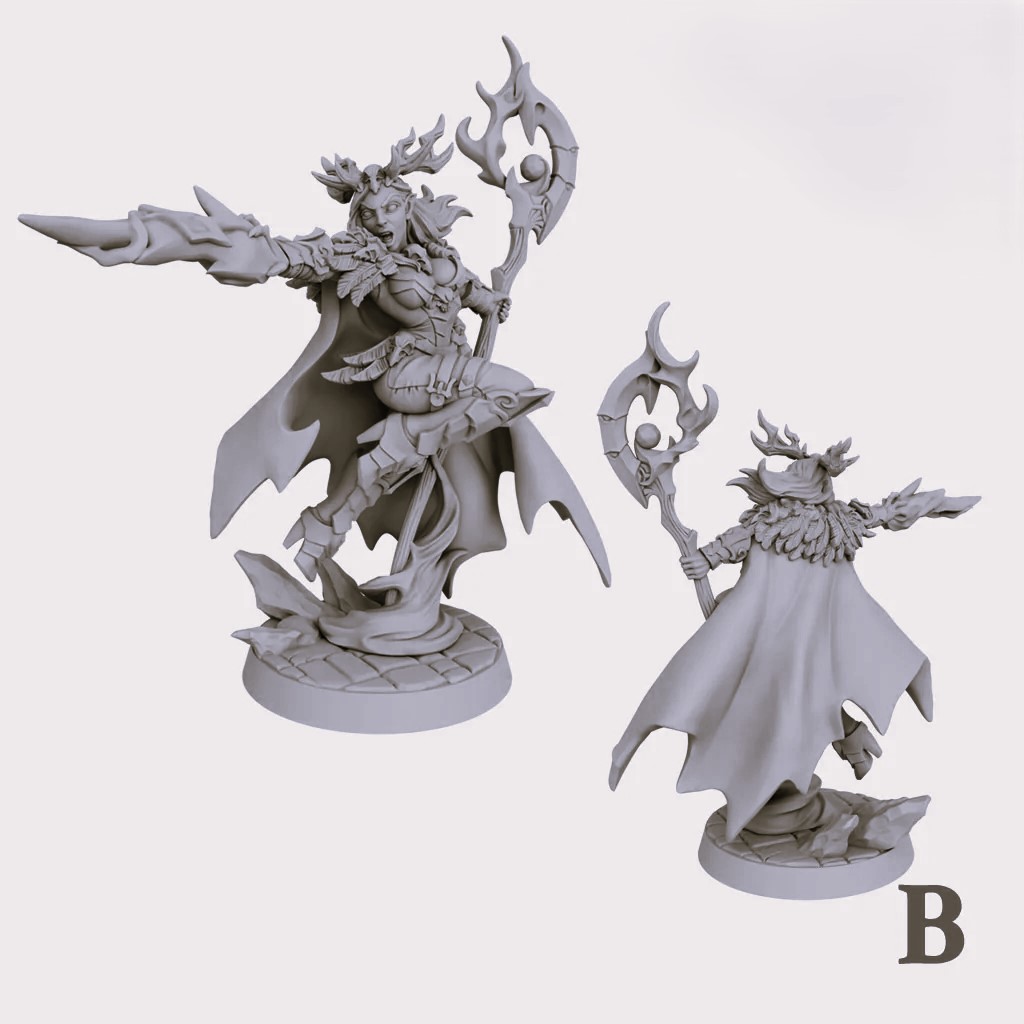 Elf Druid, Dryad, Sorcereress, Witch, Wizard