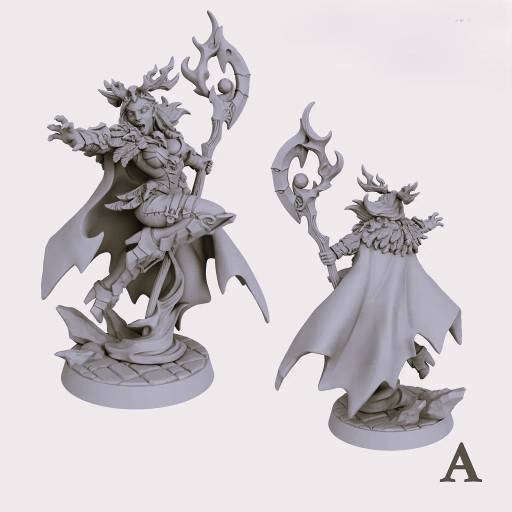 Elf Druid, Dryad, Sorcereress, Witch, Wizard