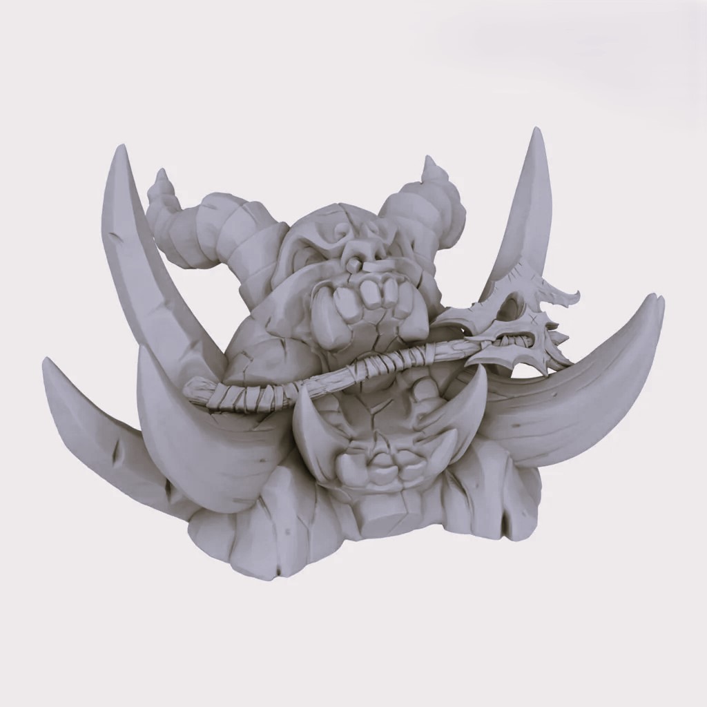 Orc Warshrine With Axe