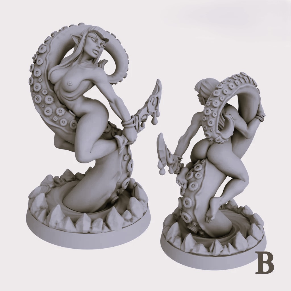 Saskia - The Provocative Illithid Beauty