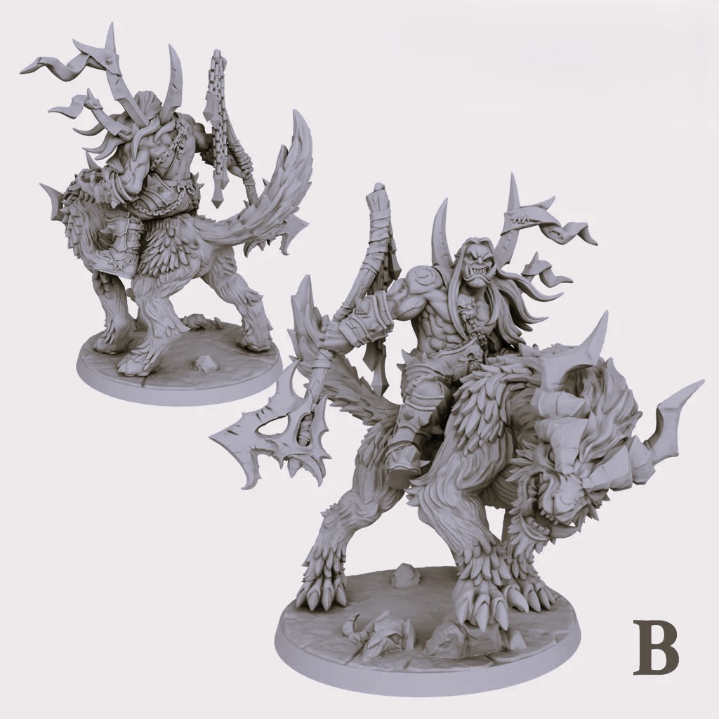 Orc Mauler Mounted on Gorefang