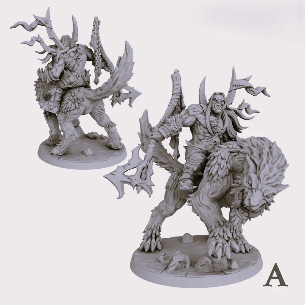 Orc Mauler Mounted on Gorefang