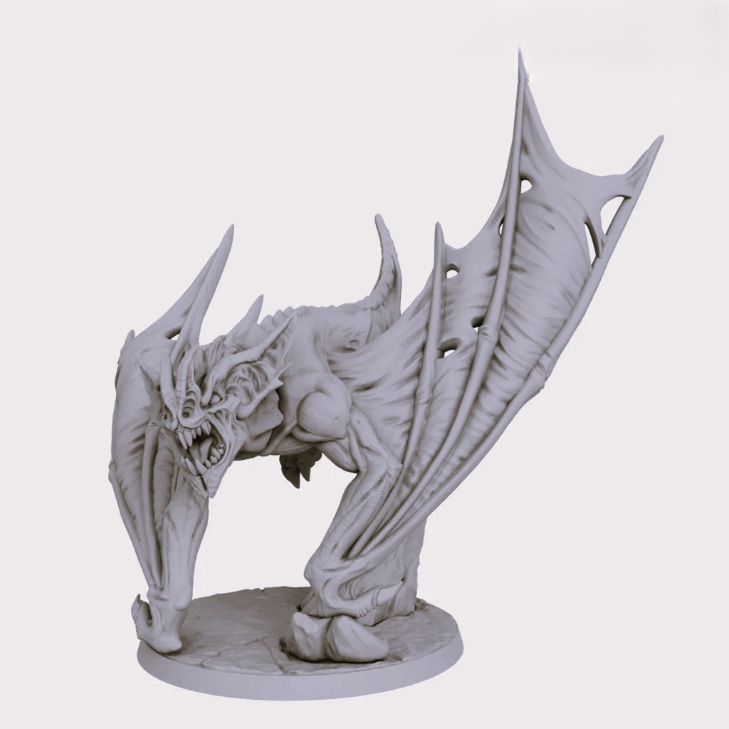 Drakenmir Mounted on Dire Bat
