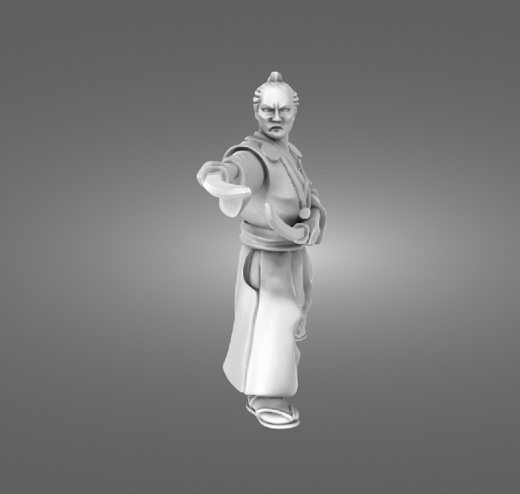 Miyamoto Musashi Wielding Dual Bokken