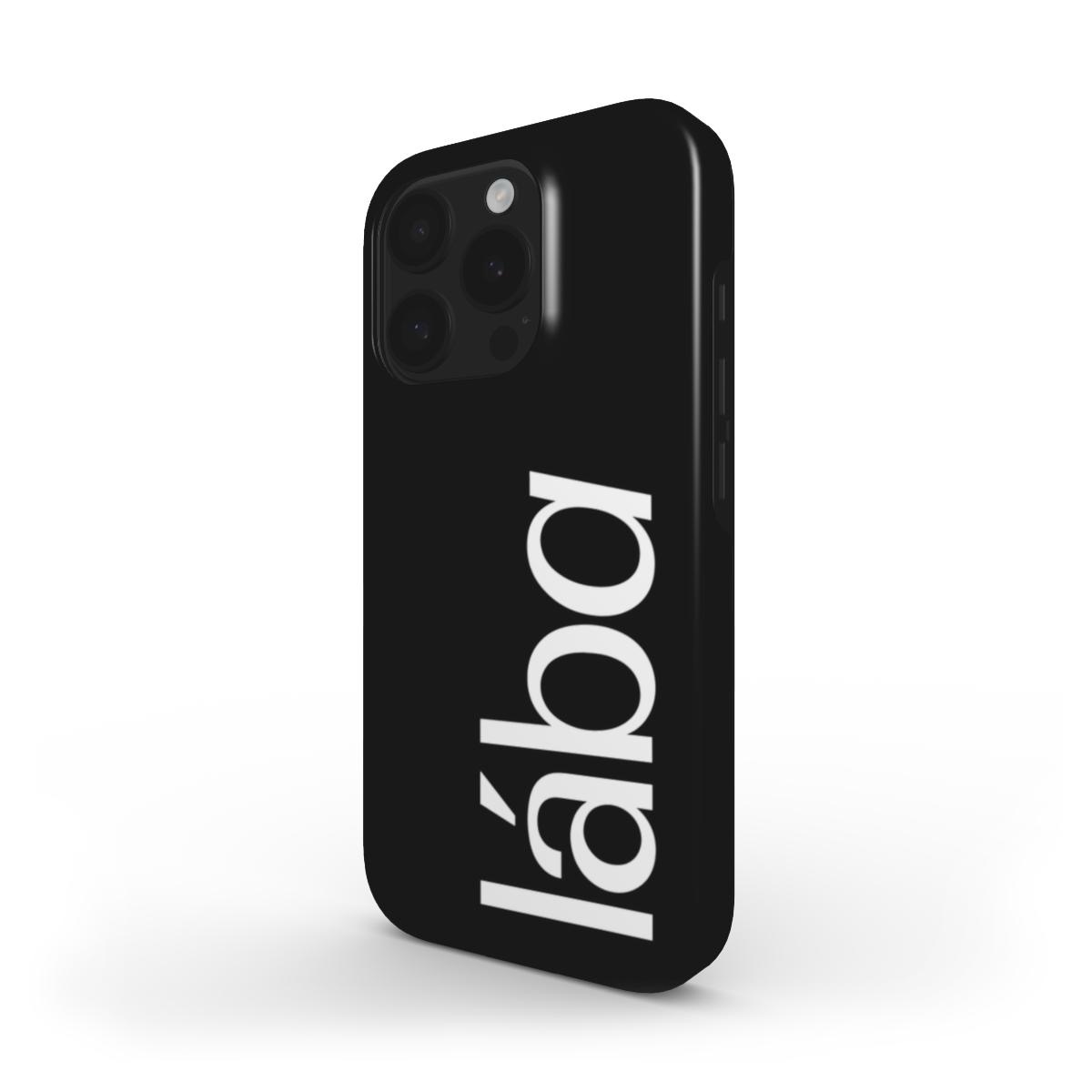 black phone case with logo