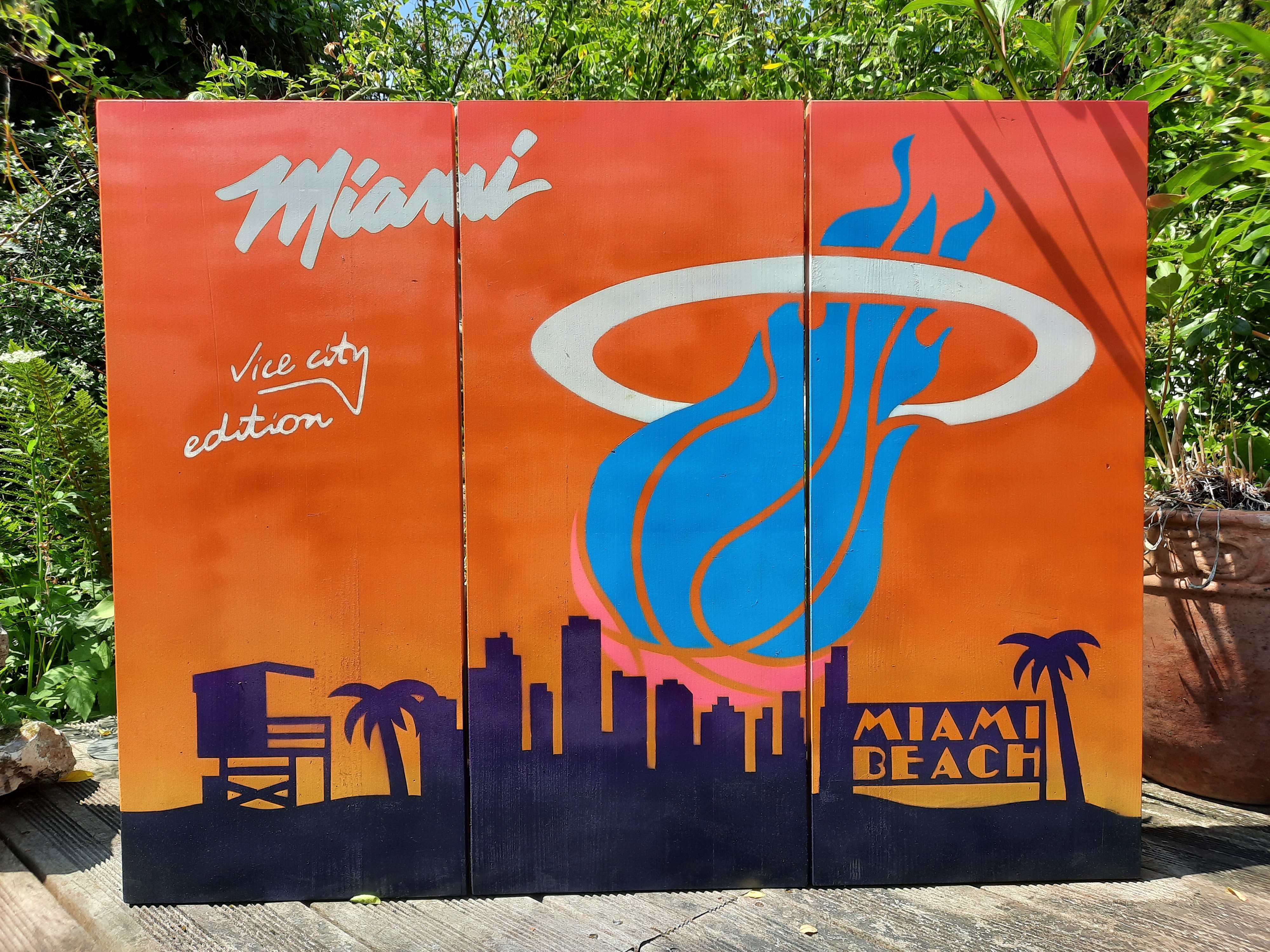 Tableau Miami Heat - Vice City Edition